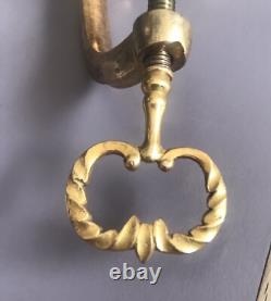 Dévidoir Ancien XIXe Laiton Couture Napoléon III Système Accordéon Velours Rare