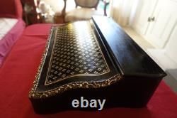 ÉCRITOIRE D'ÉPOQUE NAPOLÉON III EN MARQUETERIE À LA REINE XIXe