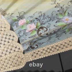 EVENTAIL Ancien Napoléon III Décor Romantique Superbe Monture XIXè HAND FAN