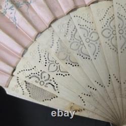 EVENTAIL Signé Lauronce Napoléon III Décor Arbre De Mai Enfants XIXè HAND FAN