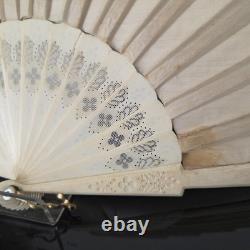 EVENTAIL Signé Lauronce Napoléon III Décor Incroyable Merveilleuse XIXè HAND FAN
