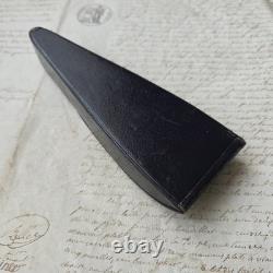 Ecrin Pour Ciseaux de Couture 4 Paires Oiseau en Cuir XIXè Napoléon III