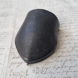 Ecrin Sabot Fontana Palais Royal Ancien XIXè Cuir pour Broche Jewel Case 19thC