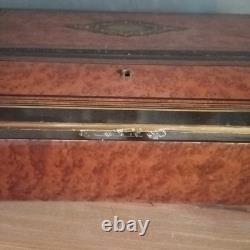 Ecritoire Napoleon III. XIX ème marqueterie Boulle a restaurer
