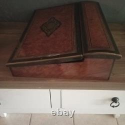 Ecritoire Napoleon III. XIX ème marqueterie Boulle a restaurer