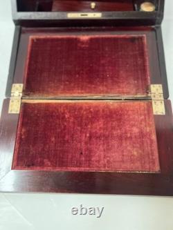 Ecritoire Napoléon III en bois noir et marquetrerie a la Reine XIX siècle