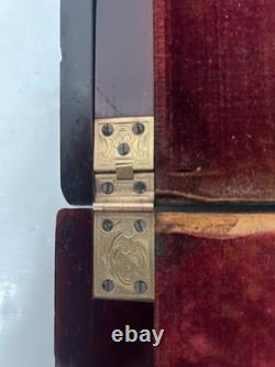 Ecritoire Napoléon III en bois noir et marquetrerie a la Reine XIX siècle