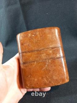 Etui à Cigares Vintage XIXe Napoléon III Breveté SGDG Objet Fumeur Maroquinerie
