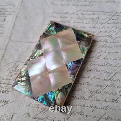 Etui en Nacre Abalone Napoléon III milieu XIXè Victorian MOP Case Mid 19thC