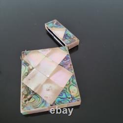 Etui en Nacre Abalone Napoléon III milieu XIXè Victorian MOP Case Mid 19thC