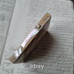 Etui en Nacre Napoléon III milieu XIXè Victorian Mother of Pearl Case Mid 19thC