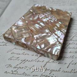 Etui en Nacre Napoléon III milieu XIXè Victorian Mother of Pearl Case Mid 19thC