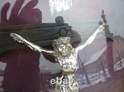 Ex Voto globe verre Crucifix Jesus old reliquary Napoleon III XIXe religion