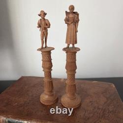 FORET NOIRE Paire de Porte Aiguilles Couture XIXè Allemagne Switzerland