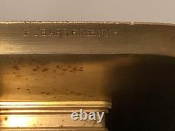 Ferdinand Levillain & Barbedienne, Plat en bronze XIXe, dorure médaille