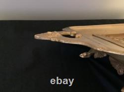 Ferdinand Levillain & Barbedienne, Plat en bronze XIXe, dorure médaille