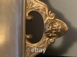 Ferdinand Levillain & Barbedienne, Plat en bronze XIXe, dorure médaille