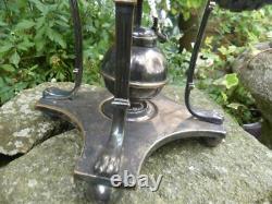 Fontaine A Eau Chaude Samovar Métal Argenté XIX. 2 litres complet Napoleon 3