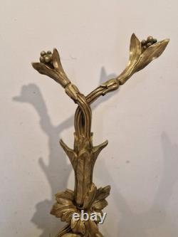 France Garniture de cheminée en 3 pièces bronze massif H. 54 / L. 110 cm XIX