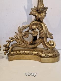 France Garniture de cheminée en 3 pièces bronze massif H. 54 / L. 110 cm XIX