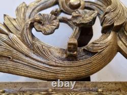 France Garniture de cheminée en 3 pièces bronze massif H. 54 / L. 110 cm XIX