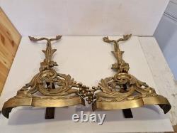 France Garniture de cheminée en 3 pièces bronze massif H. 54 / L. 110 cm XIX