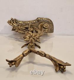 France Garniture de cheminée en 3 pièces bronze massif H. 54 / L. 110 cm XIX