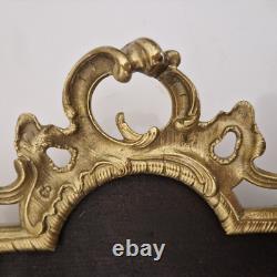 France Grand plateau/surtout/centre de table Bronze et bois L. 44,5 cm XIX