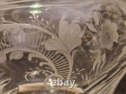 France Moutardier en cristal gravé et argent massif 1er titre H. 13 cm XIX