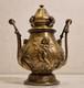 France Art Sacr&eacute; Br&ucirc;le Encens / Parfum Bronze Massif, D&eacute;cor De 4 Putti Xix