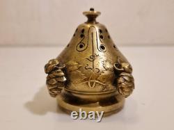 France art sacré Brûle encens / parfum Bronze massif, décor de 4 putti XIX