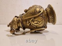 France art sacré Brûle encens / parfum Bronze massif, décor de 4 putti XIX