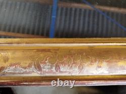 GRAND MIROIR Napoleon III Fin XIXe Moulure Dore Glace Mobilier 250MAG 22/03