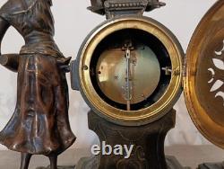 Garniture de cheminée En Régule Fin XIX ÉPOQUE NAPOLÉON III