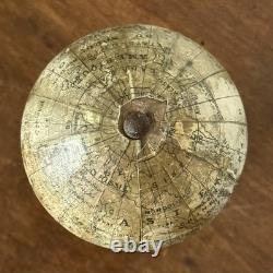 Globe terrestre miniature ancien XIX 19è mappemonde Forest terrestrial curiosité
