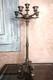 Grand Cand&eacute;labre Bougeoir En Bronze Xix &egrave;me Napol&eacute;on Iii Pattes 5 Feux