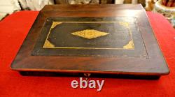 Grand Ecritoire Napoleon III acajou XIX