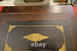 Grand Ecritoire Napoleon III acajou XIX