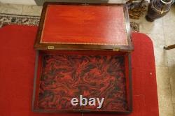 Grand Ecritoire Napoleon III acajou XIX