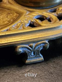Grand Encrier Bronze XIX E Napoleon III Porte Plume Bureau