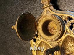 Grand Encrier Bronze XIX E Napoleon III Porte Plume Bureau