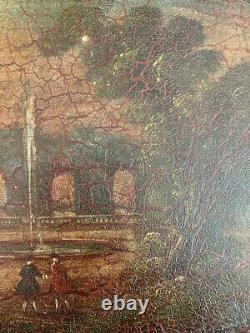 Grand Plateau ovale tôle peinte Seconde moitié du XIXe siècle