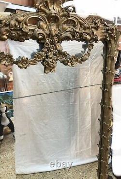 Grand Trumeau Miroir ancien H 165x 100cm Époque XIXè Napoléon III, Bon État