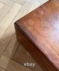 Grand écritoire de voyage XIXe siècle en bois ancien Coffret de bureau