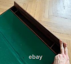 Grand écritoire de voyage XIXe siècle en bois ancien Coffret de bureau