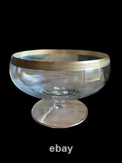 Grande Coupe Sur Pied Napoleon III XIXe Cristal Ancien Doré