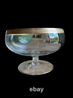 Grande Coupe Sur Pied Napoleon III XIXe Cristal Ancien Doré