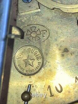 Grande Pendule de Notaire LEFRANC à Essonnes en Marbre et Bronze époque XIXe
