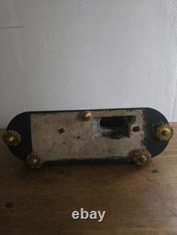 Grande pendule Napoléon III bronze & marbre Étude de la Jeunesse XIXe