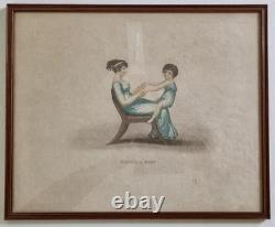 Gravure à l'Antique Montes a Dada, Époque Napoléon III, XIXe siècle, 43x35 cm